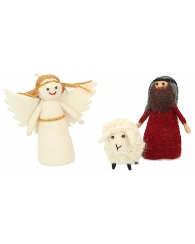 Bel-Art - Kerststal in vilt voor kinderen, 11 fig.