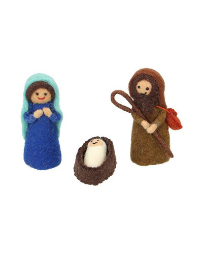 Bel-Art - Kerststal in vilt voor kinderen, 11 fig.