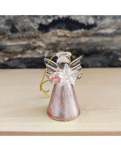 Bel-Art - Ange en verre, rose