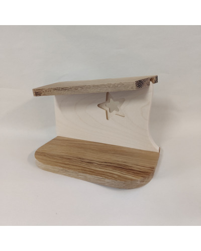 La Com - CSF07 Kerststal hout 18 x 11x 11 cm