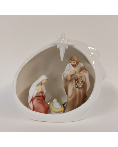 La Com - FG402 Crèche en porcelaine, Famille H.