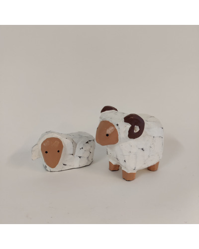 La Com - PK402 Crèche en bois peint