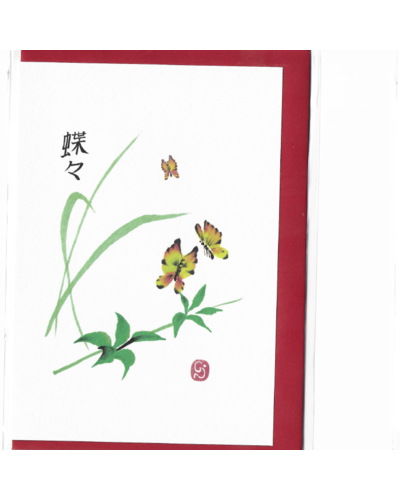 Kaart La Plume - NG020 Papillons