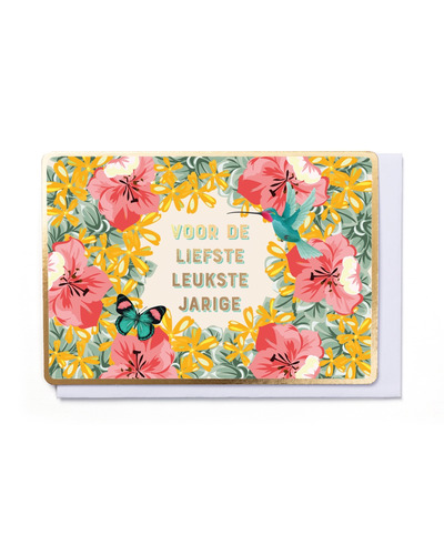 Kaart ET - FB2974 Voor de liefste leukste jarige