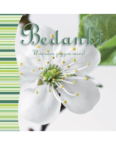 Bedankt - boek + voice recorder