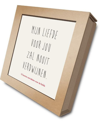 Mijn liefde voor jou zal nooit verdwijnen
