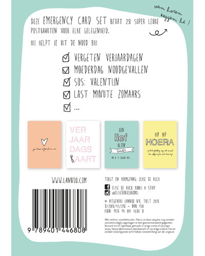 Emergency cards - 28 postk. bij noodgevallen