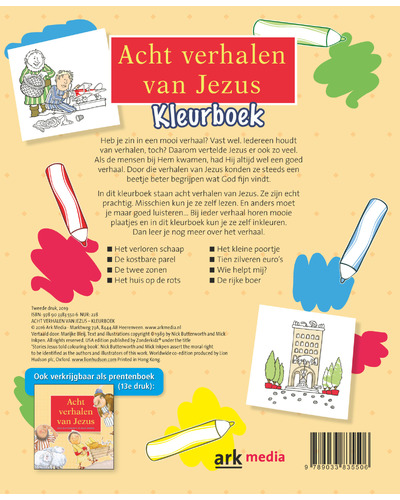 Acht verhalen van Jezus - kleurboek