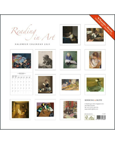 B&B - Maandkalender 2021 Reading in Art