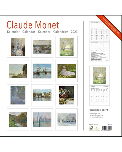 B&B - Maandkalender 2023 Claude Monet