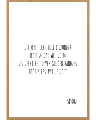 Kaart Mailbox - SMJ009 Jij bent echt heel bijzonde