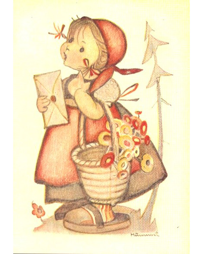 Card FinkVerlag - FD201 Girl with letter