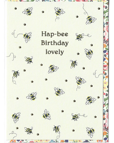 Kaart ET - OHD11503 Hap-bee Birthday lovely