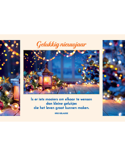 Kaart UM - DYN25/207 Gelukkig Nieuwjaar
