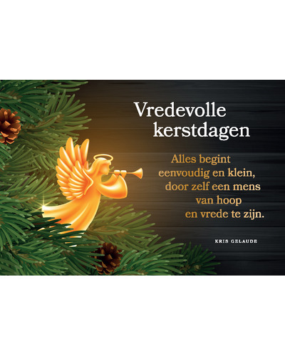 Kaart UM - YN25/116 Vredevolle kerstdagen