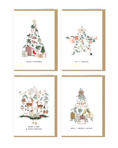 Mailbox - Kaarten Kerstbox KMBOX196 4x2