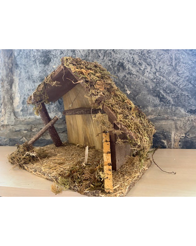 Bel-Art - Kerststal 24 x 13 x H19 cm