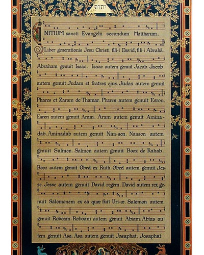 Kaart Beuron - 3150D Christus geboorte/stamboom