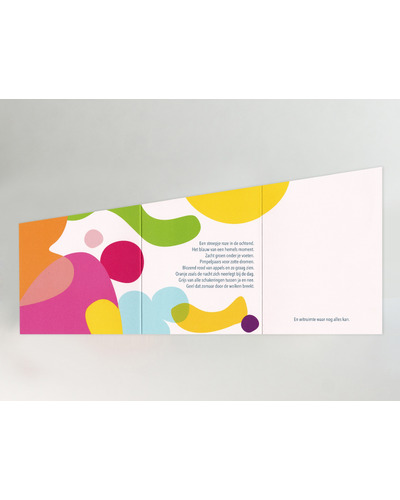 Kaart Symposion - Bonte verjaardagswensen Kaart Symposion - Bonte verjaardagswensen