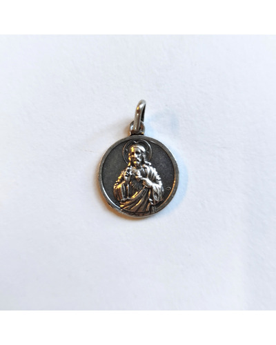 Bel-Art - Médaille Scapulaire métal argenté
