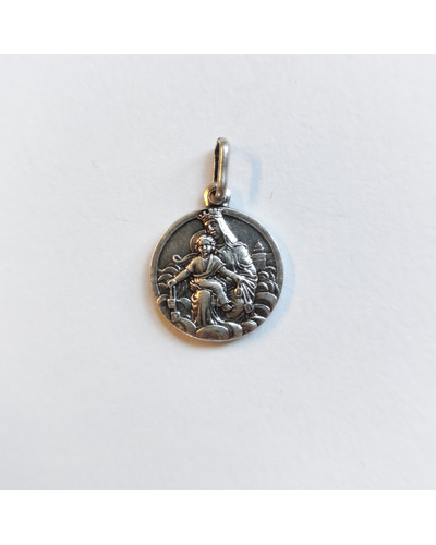 Bel-Art - Médaille Scapulaire métal argenté