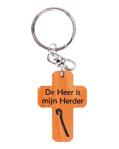 CBC - Sleutelhanger De Heer is mijn herder - hout