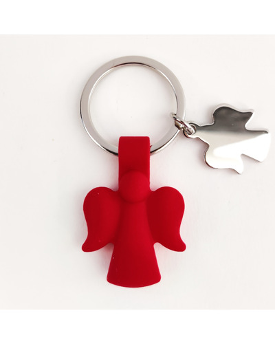 Bel-Art - Keychain angel rubber red