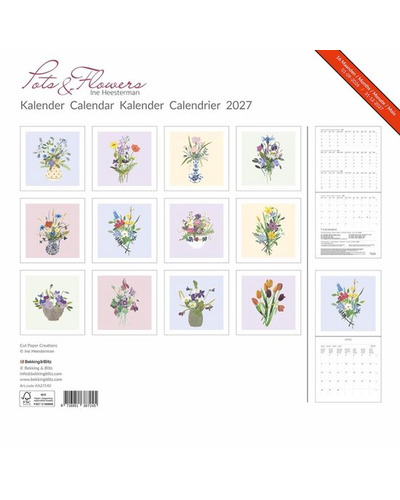 B&B - Maandkalender 2027 Pots & Flowers B&B - Maandkalender 2027 Pots & Flowers