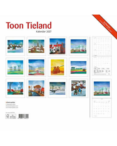 B&B - Maandkalender 2027 Toon Tieland B&B - Maandkalender 2027 Toon Tieland