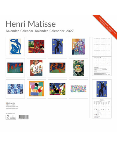 B&B - Maandkalender 2027 Henri Matisse B&B - Maandkalender 2027 Henri Matisse
