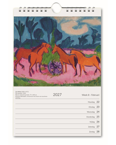 B&B - Weekkalender 2027 Kunst B&B - Weekkalender 2027 Kunst