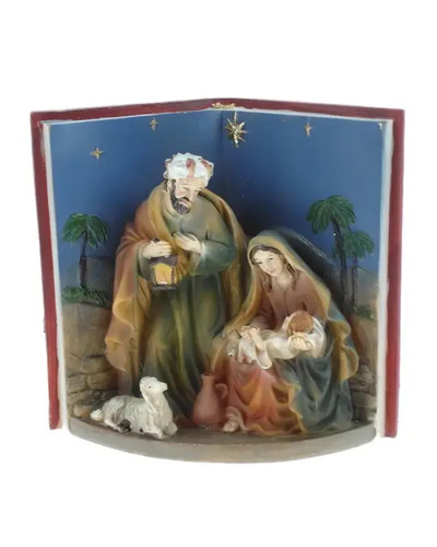 Bel-Art - Beeld H. Familie in boek 12x12,5x 6 cm