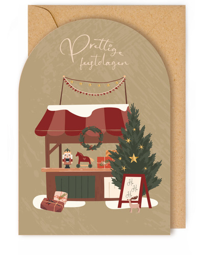 Kaart ET - DTEXM7660 BOX Prettige feestdagen